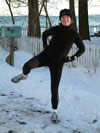 Flamingo Kick Step 1