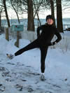 Flamingo Kick Step 1