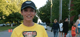 Start the power walking thing early we say!  Love the shirts Roseanne!