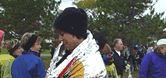 Elaine warms up at the start of Casino Niagara